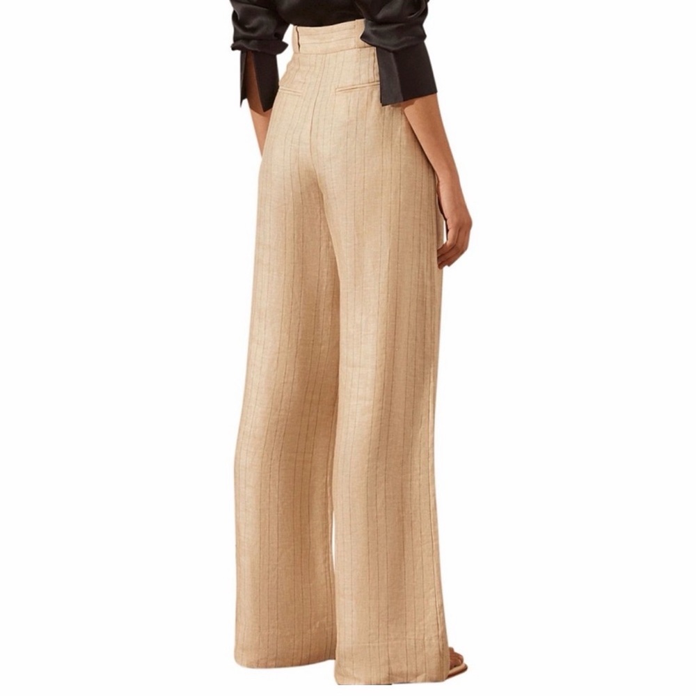 Shona Joy Linen Wide-Leg Pant - Picture 6 of 16